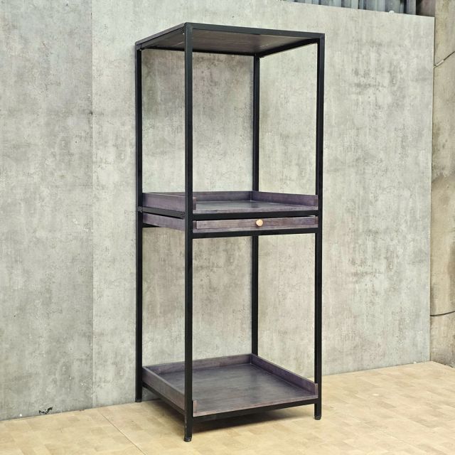 Kệ máy giặt máy sấy 80x77x206cm gỗ cao su KMG68039