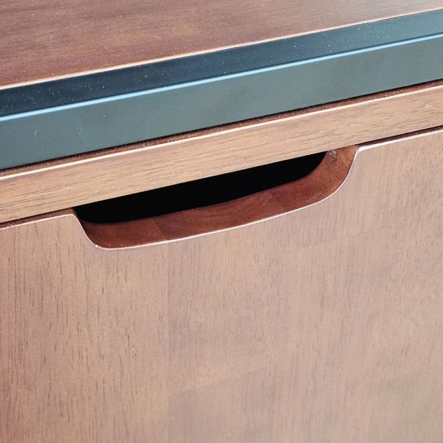 Tủ kệ máy in 60x50x72cm gỗ cao su khung sắt KMI68012