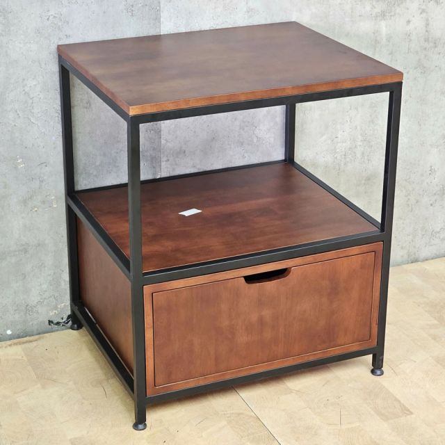 Tủ kệ máy in 60x50x72cm gỗ cao su khung sắt KMI68012