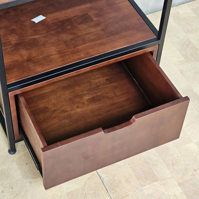 Tủ kệ máy in 60x50x72cm gỗ cao su khung sắt KMI68012