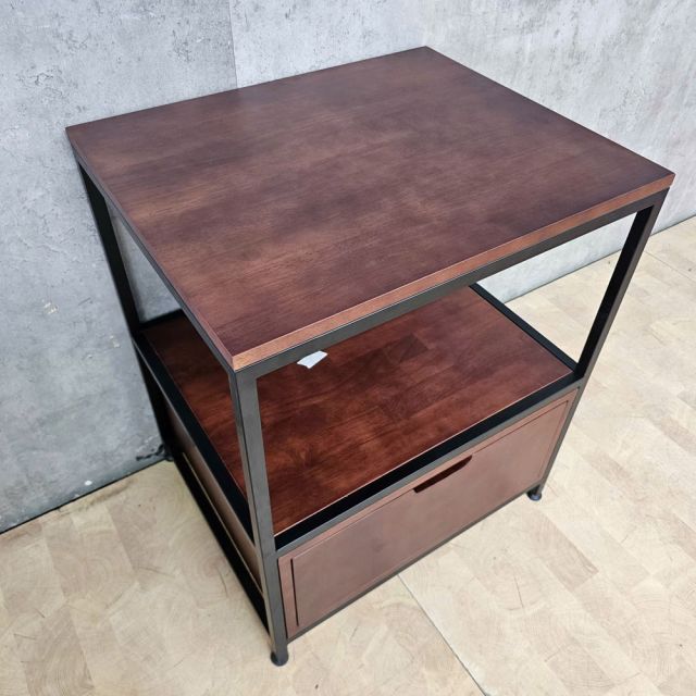 Tủ kệ máy in 60x50x72cm gỗ cao su khung sắt KMI68012