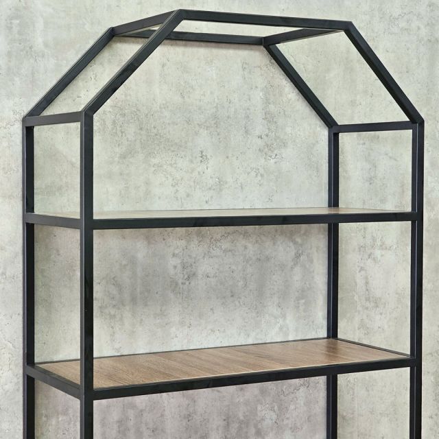 Kệ trang trí HOME-SHELF 80x34x180cm gỗ plywood khung sắt KTT68112
