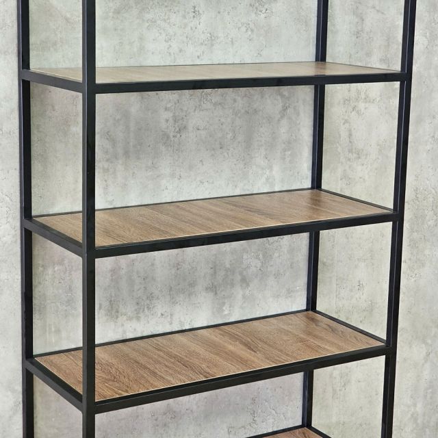 Kệ trang trí HOME-SHELF 80x34x180cm gỗ plywood khung sắt KTT68112