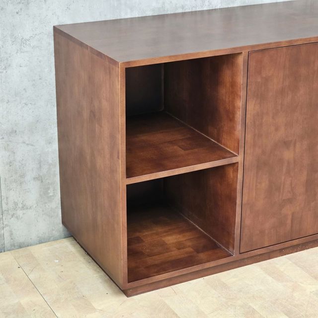 Kệ pantry ILLOIS phòng bếp 120x50x75cm gỗ cao su KTB68285