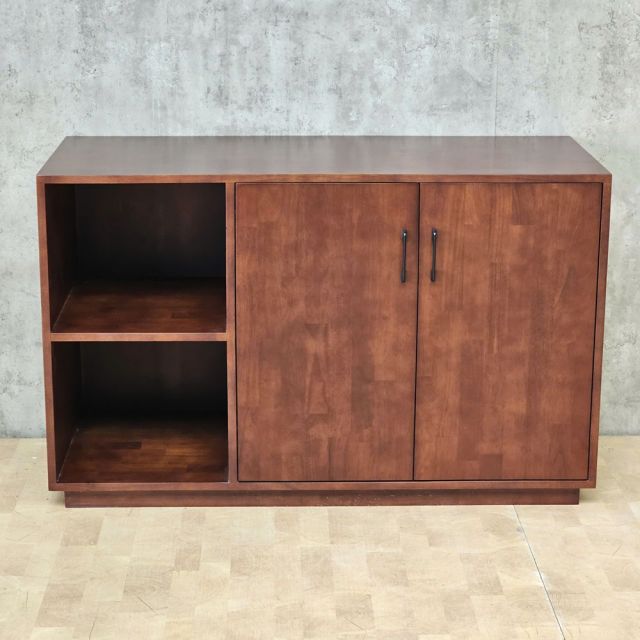 Kệ pantry ILLOIS phòng bếp 120x50x75cm gỗ cao su KTB68285