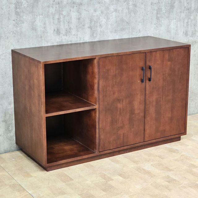 Kệ pantry ILLOIS phòng bếp 120x50x75cm gỗ cao su KTB68285