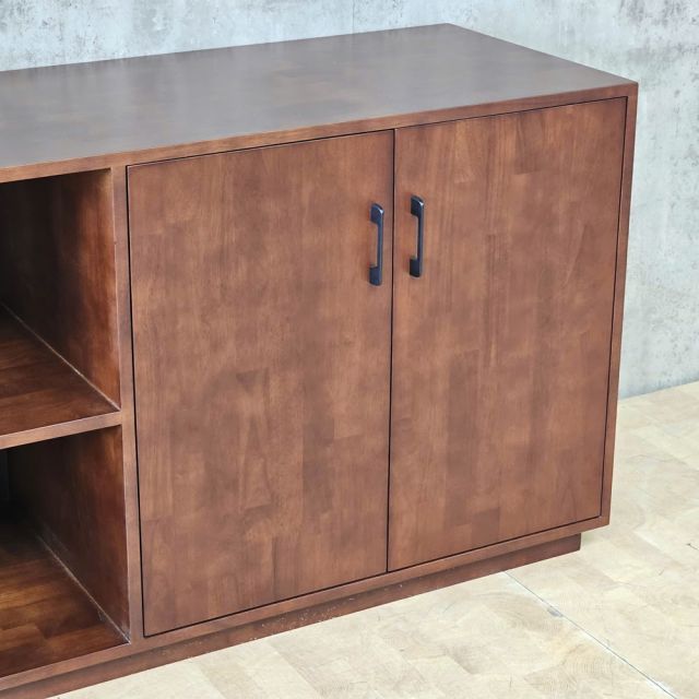 Kệ pantry ILLOIS phòng bếp 120x50x75cm gỗ cao su KTB68285