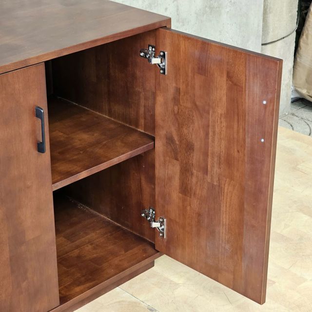 Kệ pantry ILLOIS phòng bếp 120x50x75cm gỗ cao su KTB68285