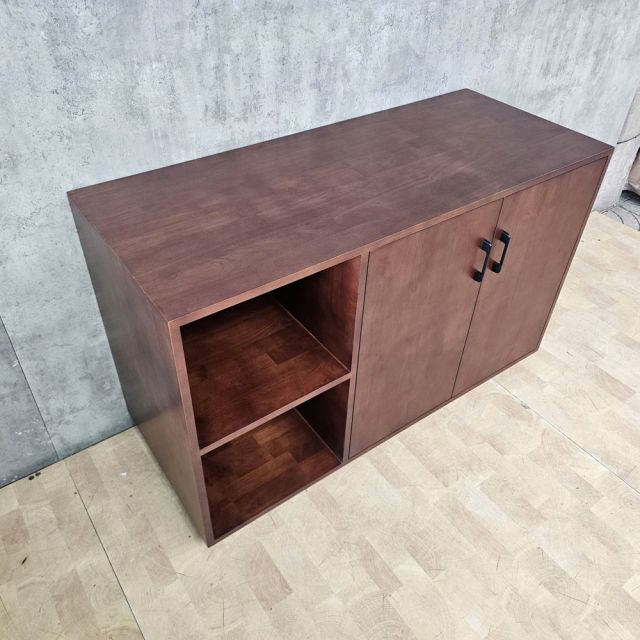 Kệ pantry ILLOIS phòng bếp 120x50x75cm gỗ cao su KTB68285
