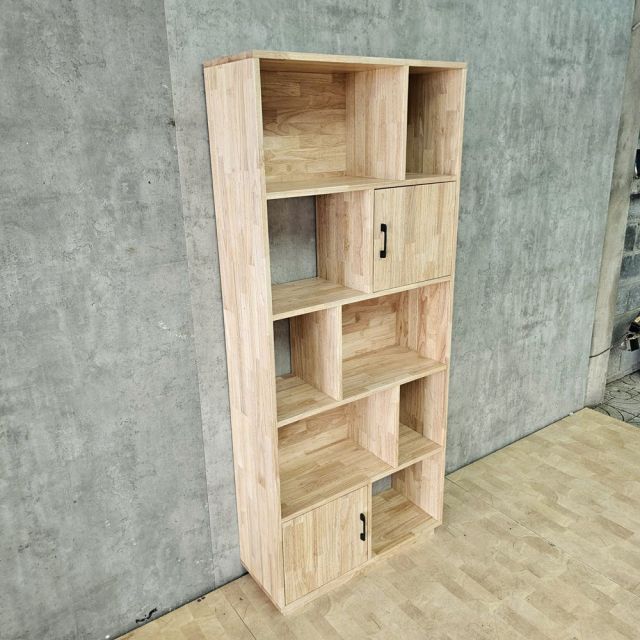 Kệ trang trí 80x30x180cm gỗ cao su KTT68100
