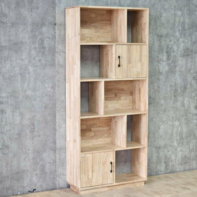 Kệ trang trí 80x30x180cm gỗ cao su KTT68100