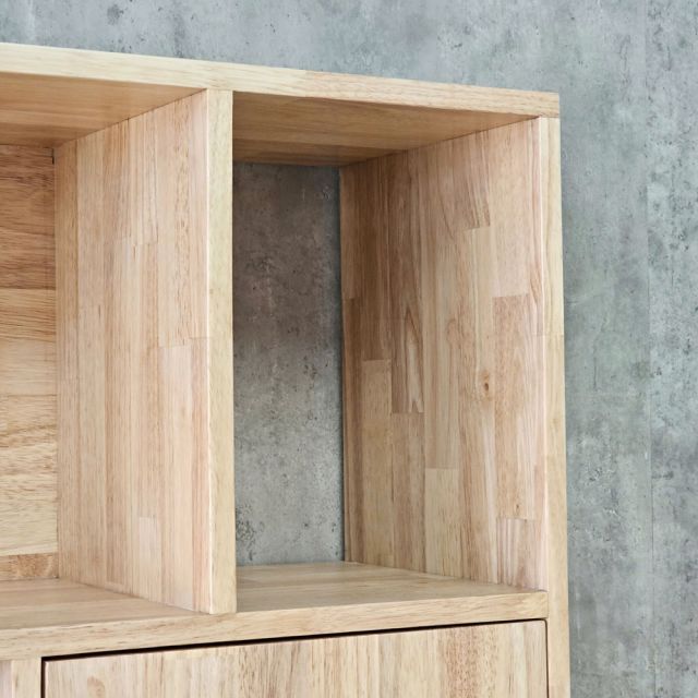Kệ trang trí 80x30x180cm gỗ cao su KTT68100