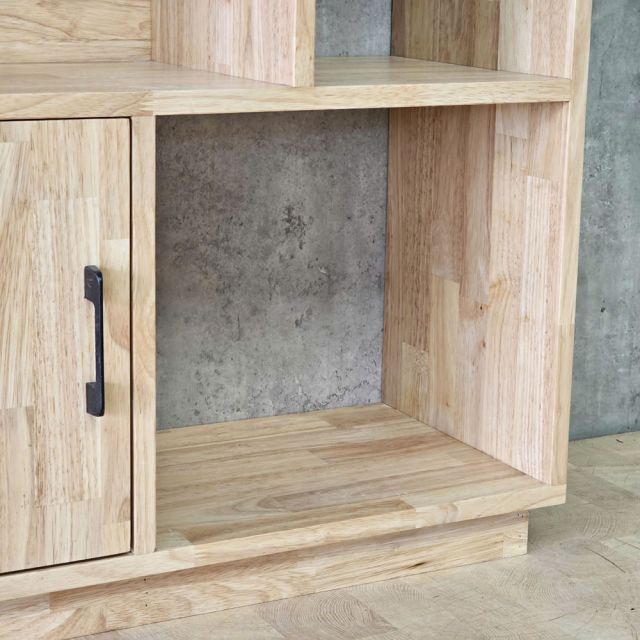 Kệ trang trí 80x30x180cm gỗ cao su KTT68100