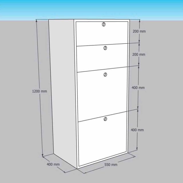 Tủ để hồ thủy sinh 55x40x120cm gỗ cao su KTT68104