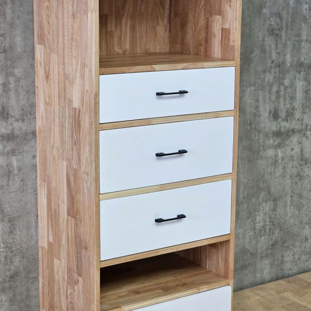 Kệ trang trí 56x40x200cm gỗ cao su KTT68105