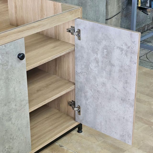 Module tủ bếp dưới 160x60cm gỗ plywood chân sắt MTBD022