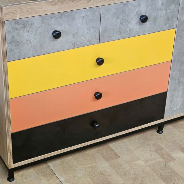 Module tủ bếp dưới 160x60cm gỗ plywood chân sắt MTBD022