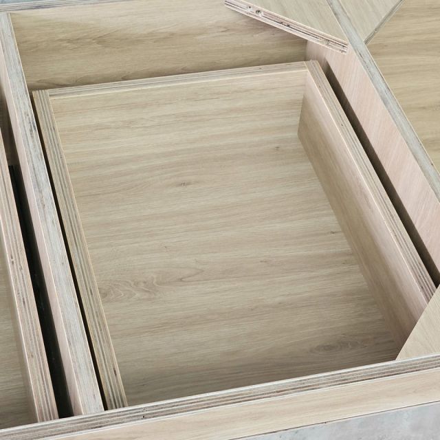 Module tủ bếp dưới 160x60cm gỗ plywood chân sắt MTBD022