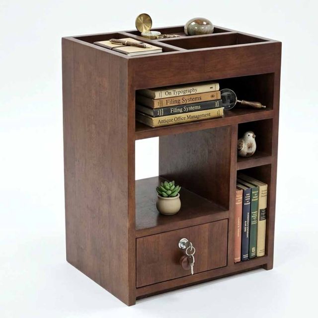 Tủ kệ đầu giường 40x30x55cm gỗ cao su TDG68080