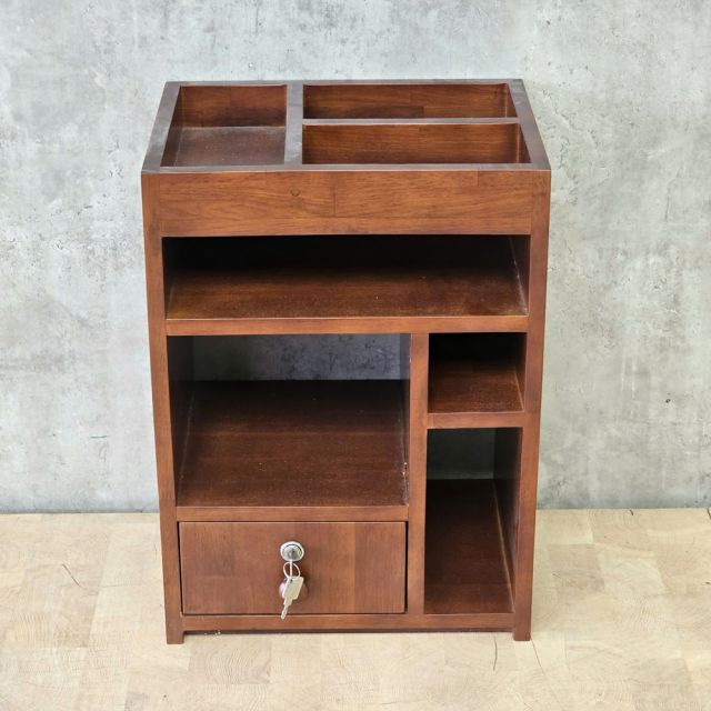 Tủ kệ đầu giường 40x30x55cm gỗ cao su TDG68080