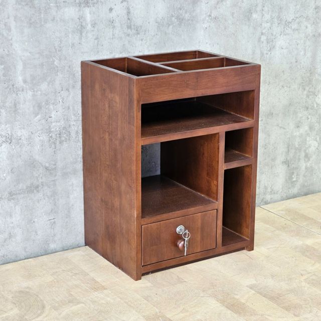 Tủ kệ đầu giường 40x30x55cm gỗ cao su TDG68080