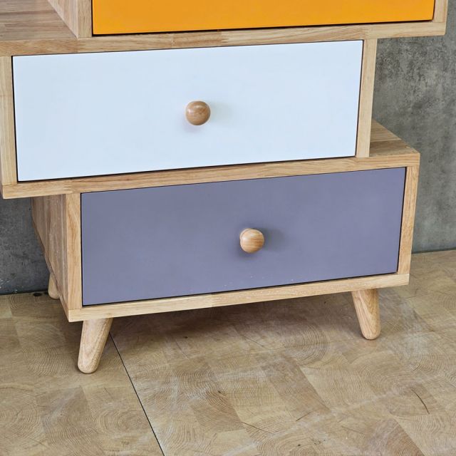 Tủ đầu giường COLO gỗ cao su 60x35x67cm - TDG68081