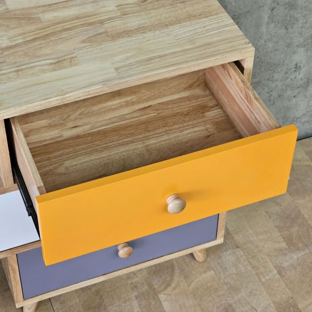 Tủ đầu giường COLO gỗ cao su 60x35x67cm - TDG68081