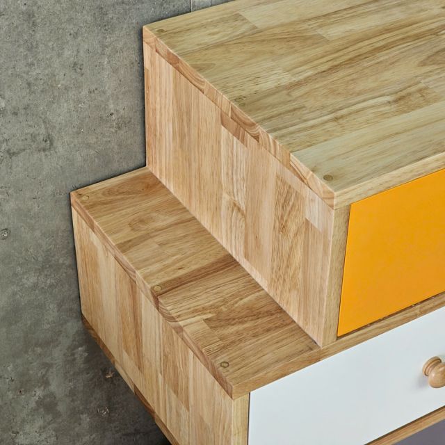 Tủ đầu giường COLO gỗ cao su 60x35x67cm - TDG68081