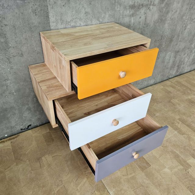 Tủ đầu giường COLO gỗ cao su 60x35x67cm - TDG68081