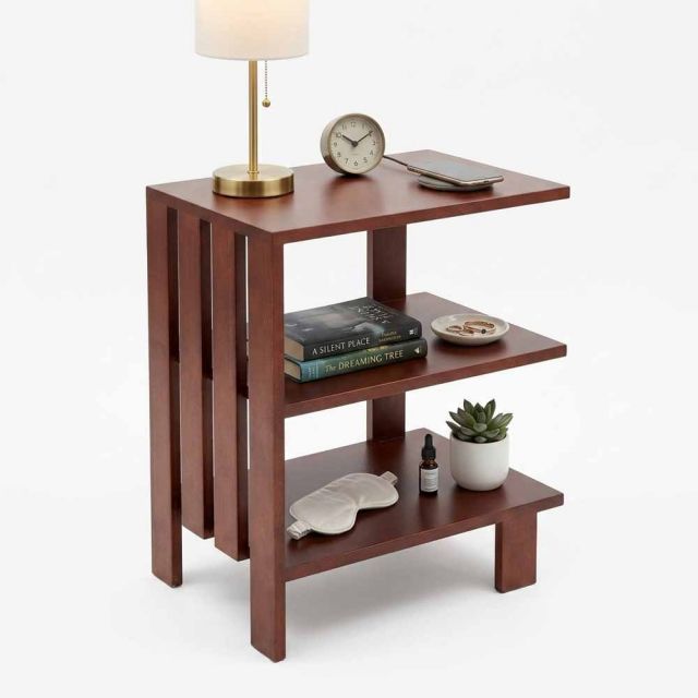Kệ đầu giường 50x35x60cm gỗ cao su TDG68082