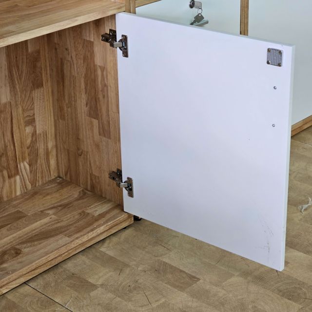 Tủ đựng hồ sơ văn phòng 270x35x170cm gỗ cao su THS68008