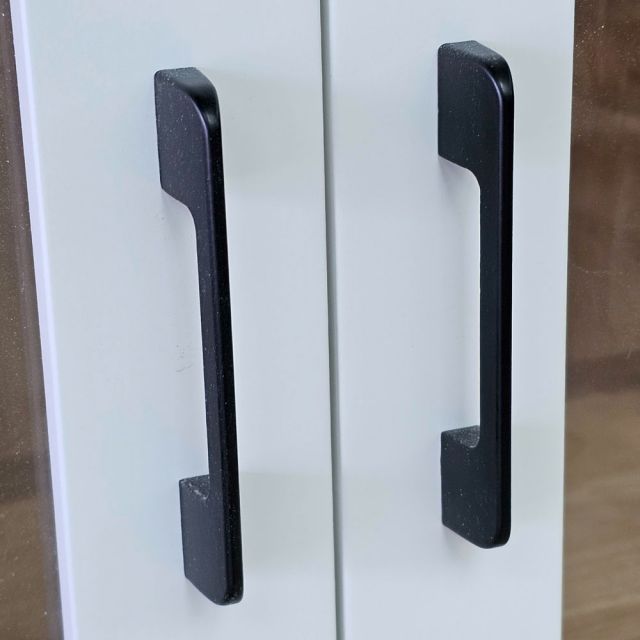 Tủ hồ sơ 3 tầng cửa kính có khóa 80x40x120cm gỗ cao su THS68015