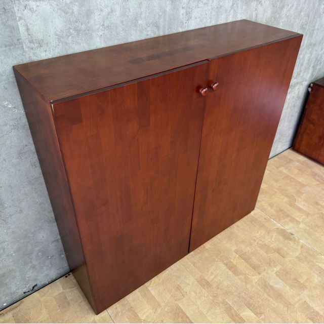 Tủ văn phòng 120x35x120cm gỗ cao su THS68090