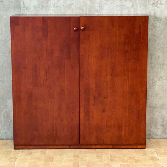 Tủ văn phòng 120x35x120cm gỗ cao su THS68090