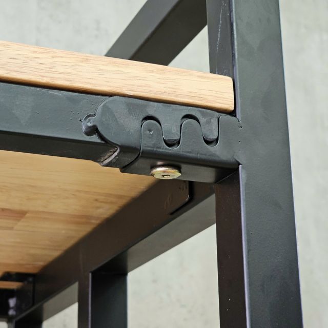 Kệ treo quần áo CHUNL 100x50x180cm gỗ cao su khung sắt TQA68109