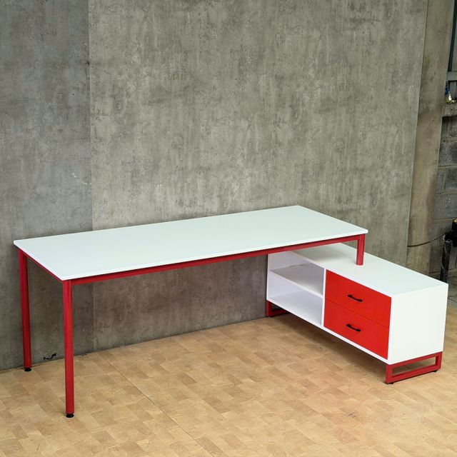 Bàn làm việc gác tủ hệ OMA dài 190cm gỗ cao su  - HBOM018
