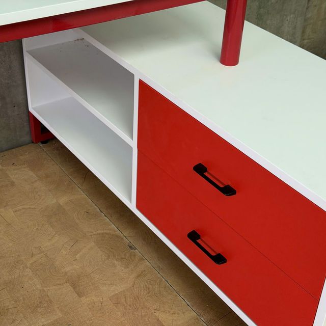 Bàn làm việc gác tủ hệ OMA dài 190cm gỗ cao su  - HBOM018