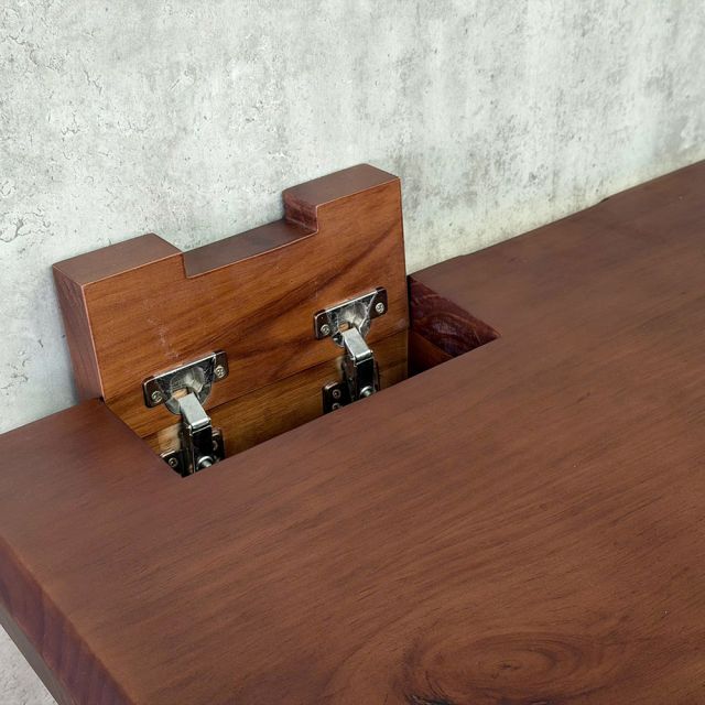 Bàn làm việc gỗ thông 100x75cm chân sắt hệ TIO - HBTO059