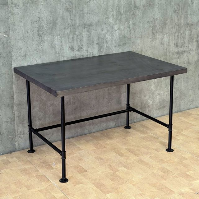 Bàn làm việc gỗ thông chân sắt ống nước tiện ren 120x80cm - HBON015
