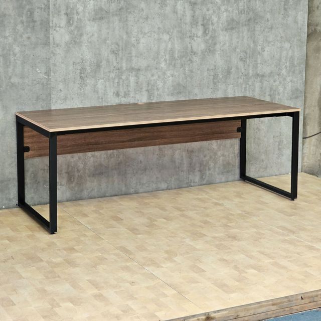 Bàn giám đốc 210x81cm gỗ plywood chân sắt BGD68091