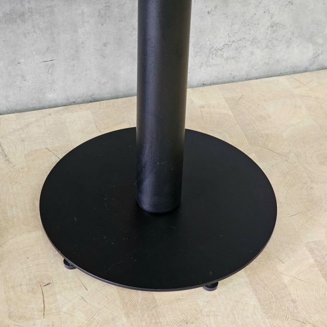 Bàn cafe hình Oval cho nhà hàng 120x60cm gỗ tràm 2 chân trụ CFD68188