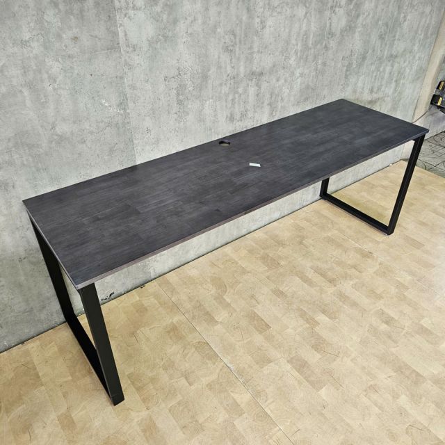 Bàn làm việc 200x60cm gỗ cao su hệ Rectang lắp ráp - HBRT036