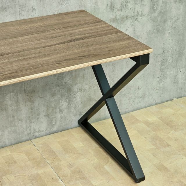 Bàn làm việc 220x70cm gỗ plywood chân sắt hệ XConcept - HBXC077