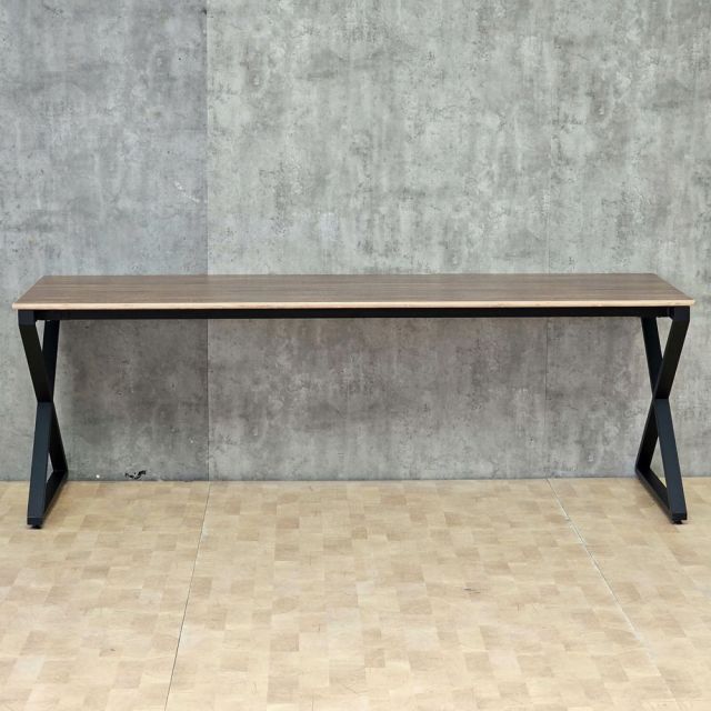Bàn làm việc 220x70cm gỗ plywood chân sắt hệ XConcept - HBXC077