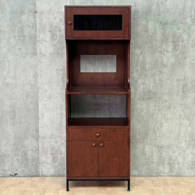 Tủ bếp đa năng 60x40x170cm gỗ cao su KB68095
