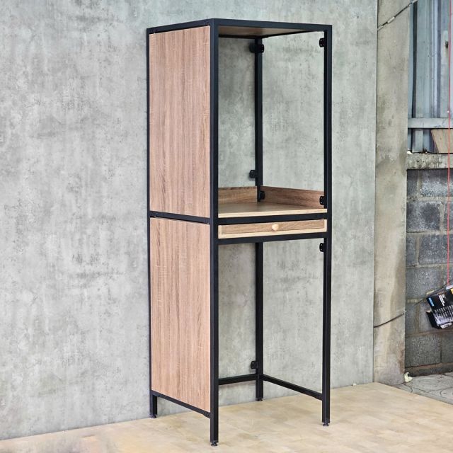 Kệ máy giặt 69x64x199cm gỗ plywood chân sắt KMG68040
