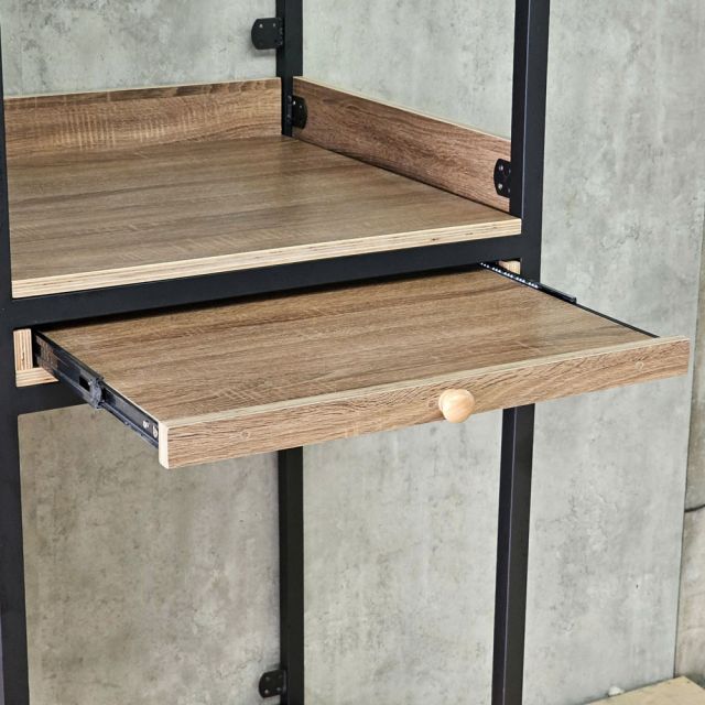 Kệ máy giặt 69x64x199cm gỗ plywood chân sắt KMG68040