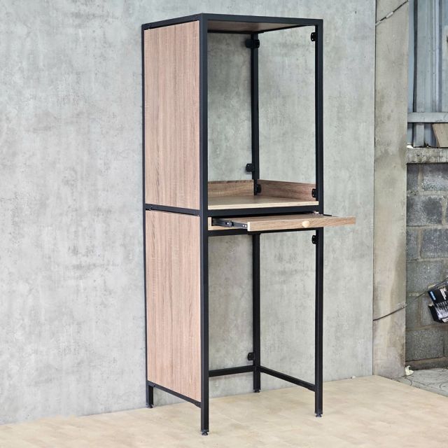 Kệ máy giặt 69x64x199cm gỗ plywood chân sắt KMG68040