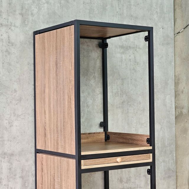 Kệ máy giặt 69x64x199cm gỗ plywood chân sắt KMG68040