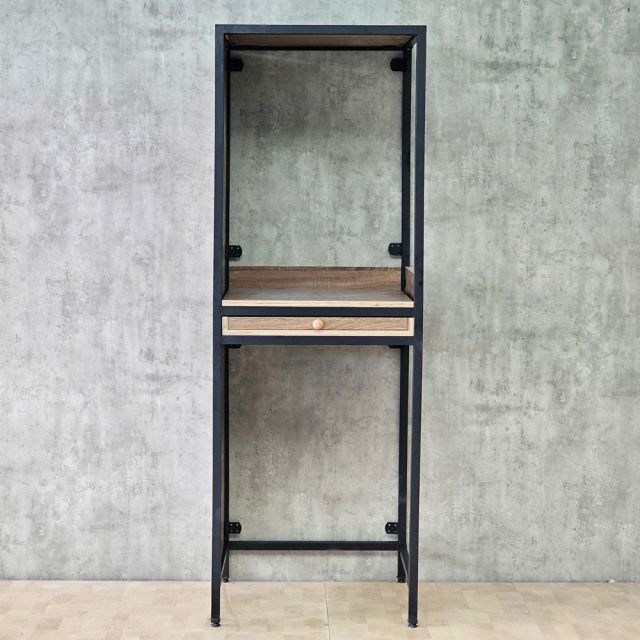 Kệ máy giặt 69x64x199cm gỗ plywood chân sắt KMG68040